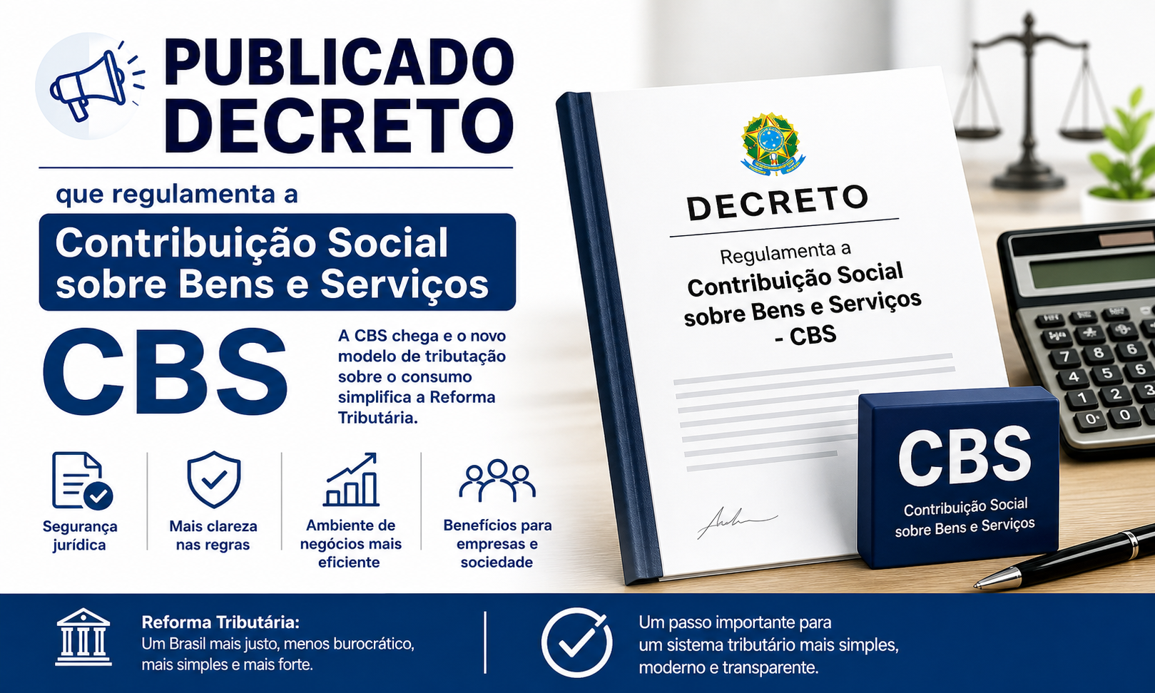 CBS É REGULAMENTADA COM REGRAS OPERACIONAIS