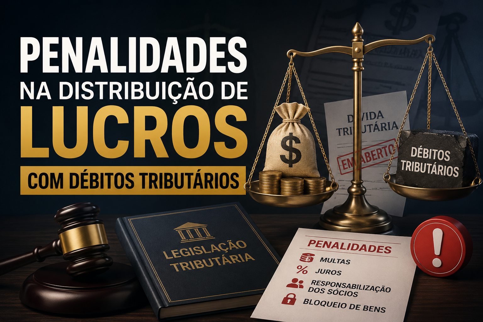 PENALIDADES NA DISTRIBUIÇÃO DE LUCROS COM DÉBITOS TRIBUTÁRIOS